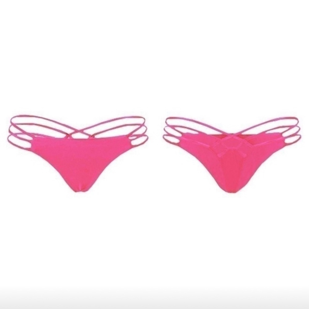 SEXY PINK BIKINI BOTTOMS - Picture 2 of 3